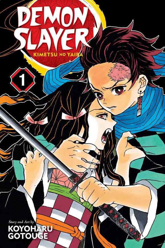 Demon Slayer: Kimetsu No Yaiba vol 1 Manga Book front cover