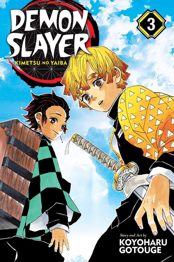 Demon Slayer: Kimetsu No Yaiba vol 3 Manga Book front cover
