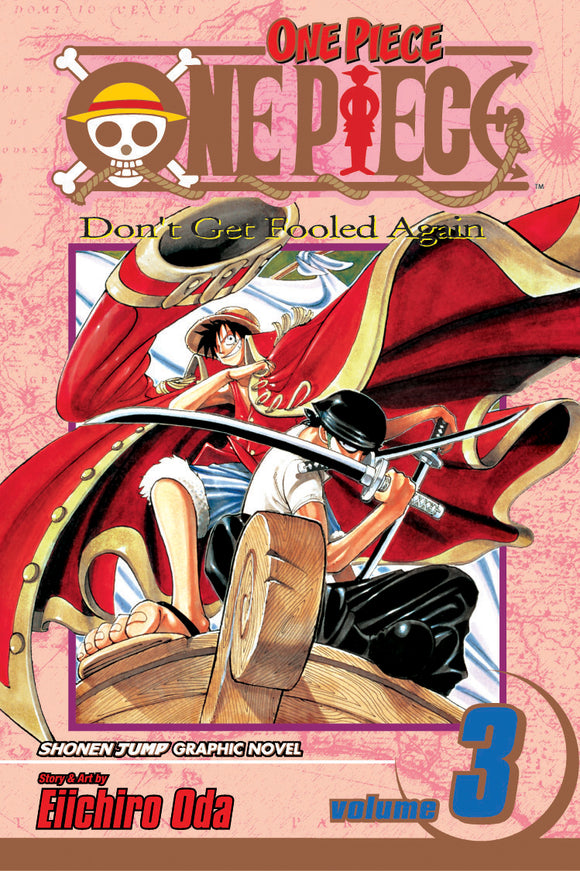 One Piece vol 3 Manga Book front cover