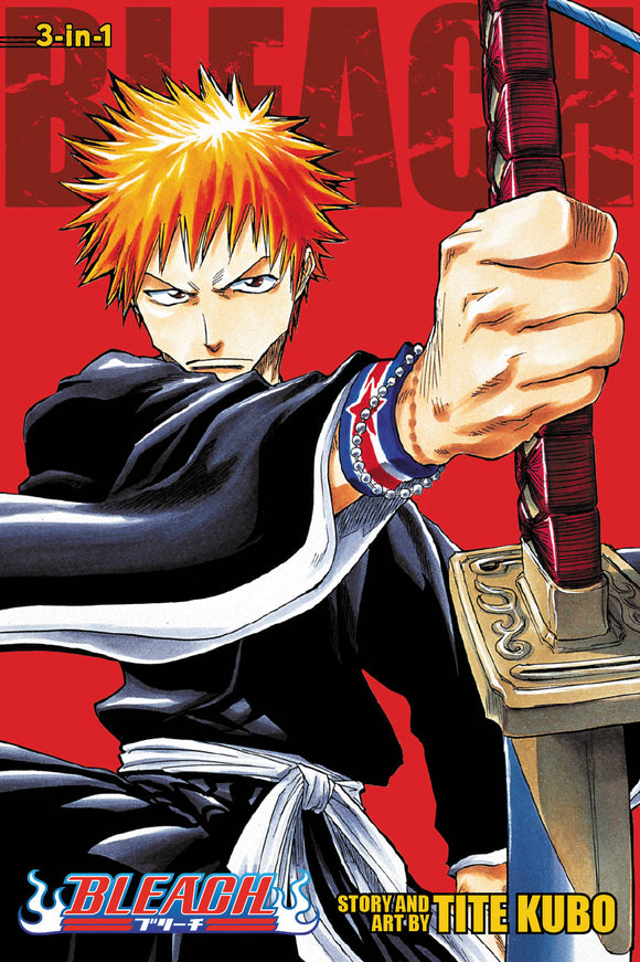 Bleach (3-in-1 Edition) Volume 1 Manga Book front cover