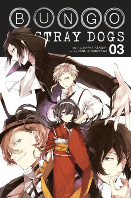 Bungo Stray Dogs vol 3 Manga Book front cover