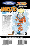 Naruto vol 1 Manga Book back cover