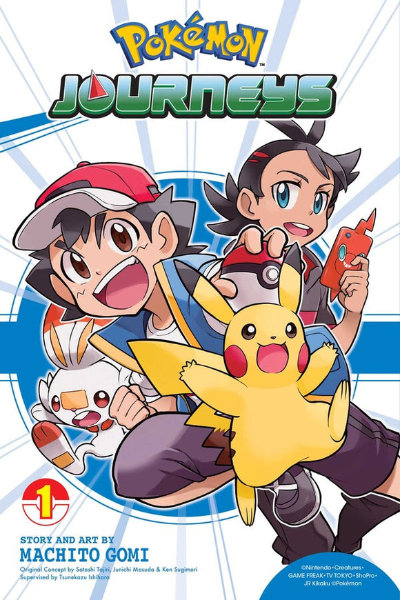 Pokemon Journeys vol 1 Manga Book front cover