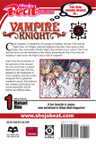 Vampire Knight vol 1 Manga Book back cover